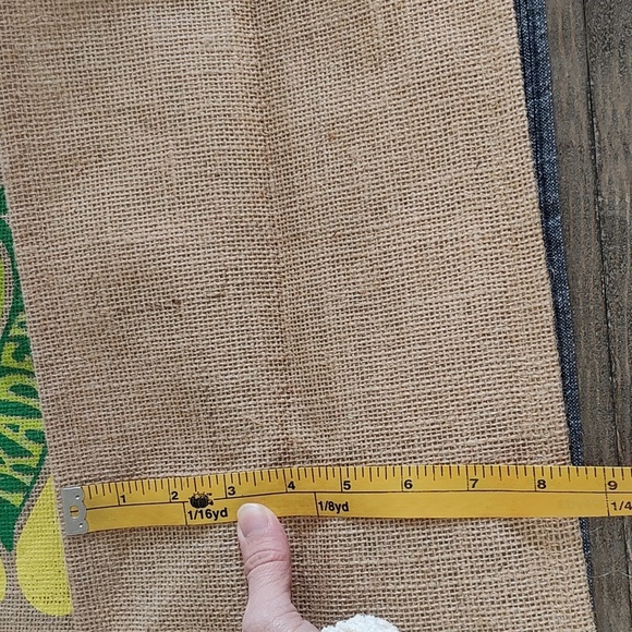 NEW Trader Joe's Lemon Jute Tote Bag SET 2 - Picture 7 of 10